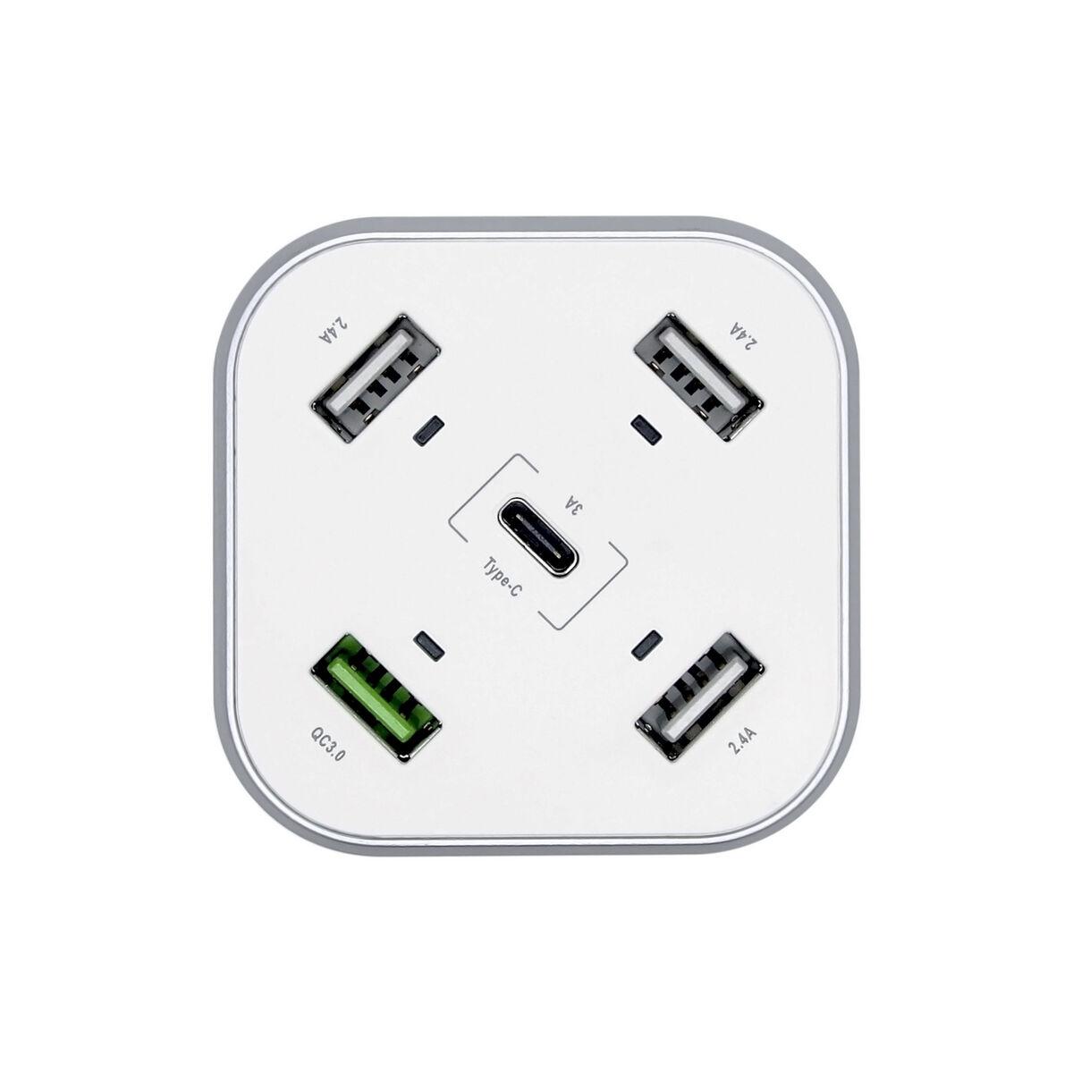 Cargador USB Aisens ASCH-5PQC-W Blanco (1 unidad)