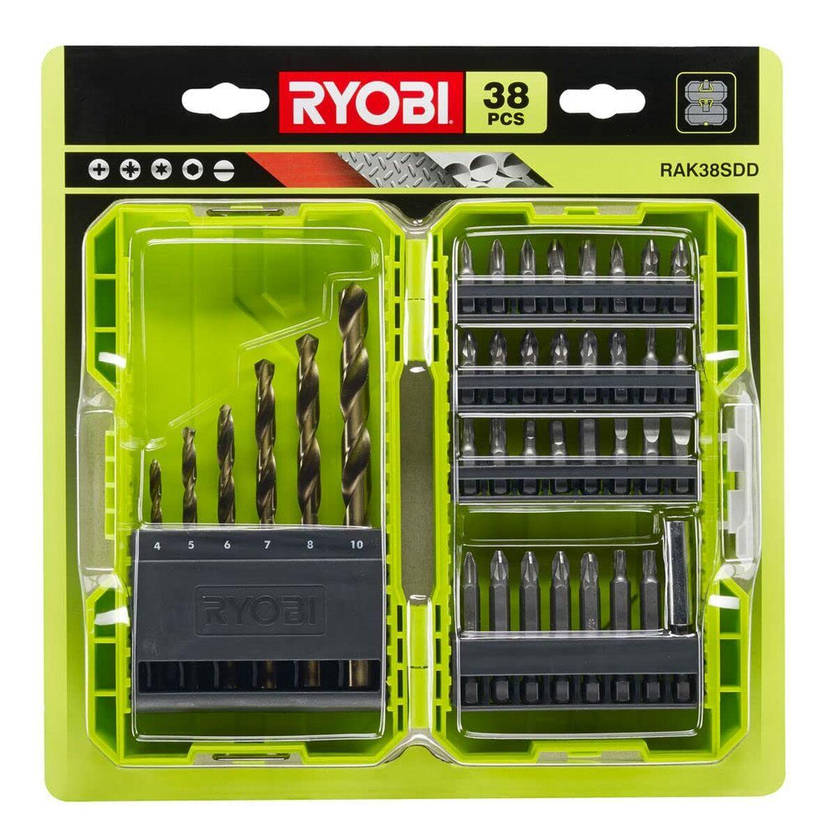 Set de brocas y puntas Ryobi 5132003303 38 Piezas