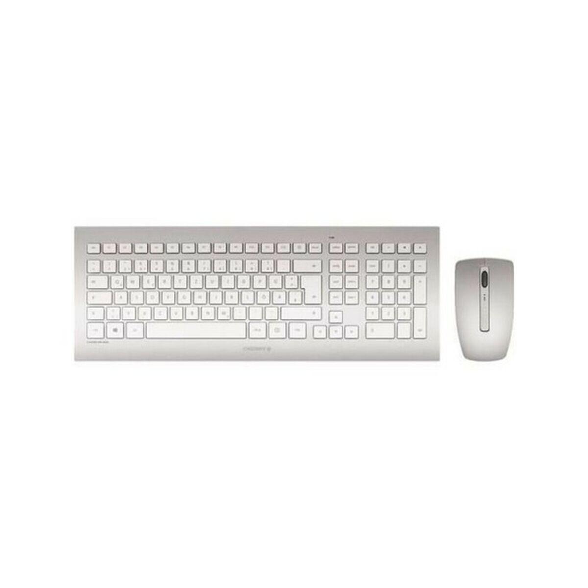 Teclado y Ratón Gaming Cherry JD-0310ES Blanco Qwerty Español QWERTY