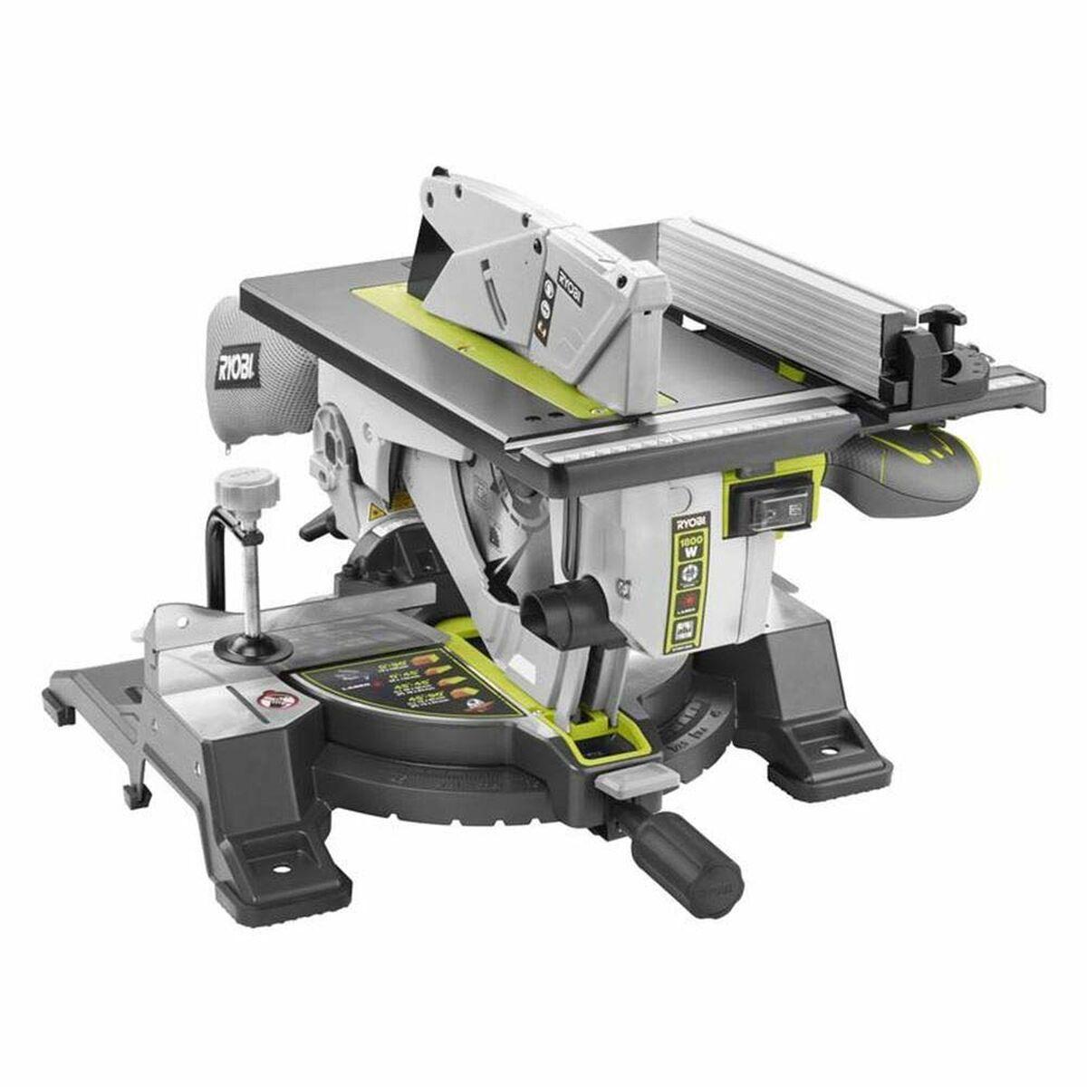 Sierra ingletadora Ryobi 5133002152 1800 W 2 en 1 Sierra de mesa