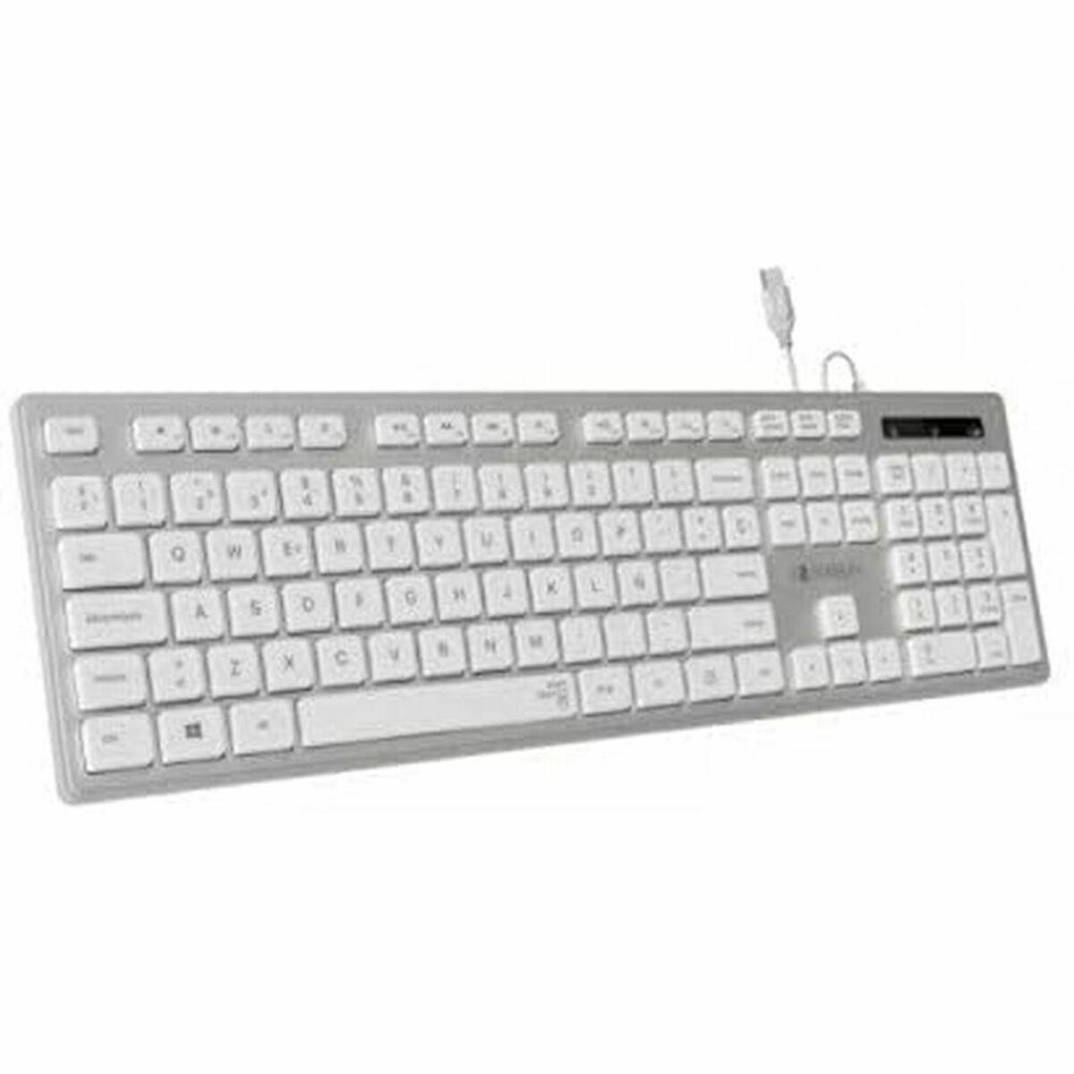 Teclado Subblim SUBKBC-0EKE20 Plateado
