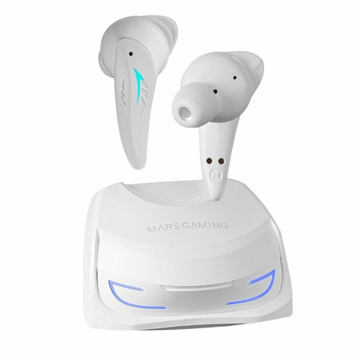 Auriculares con Micrófono Mars Gaming MHIULTRAW Blanco