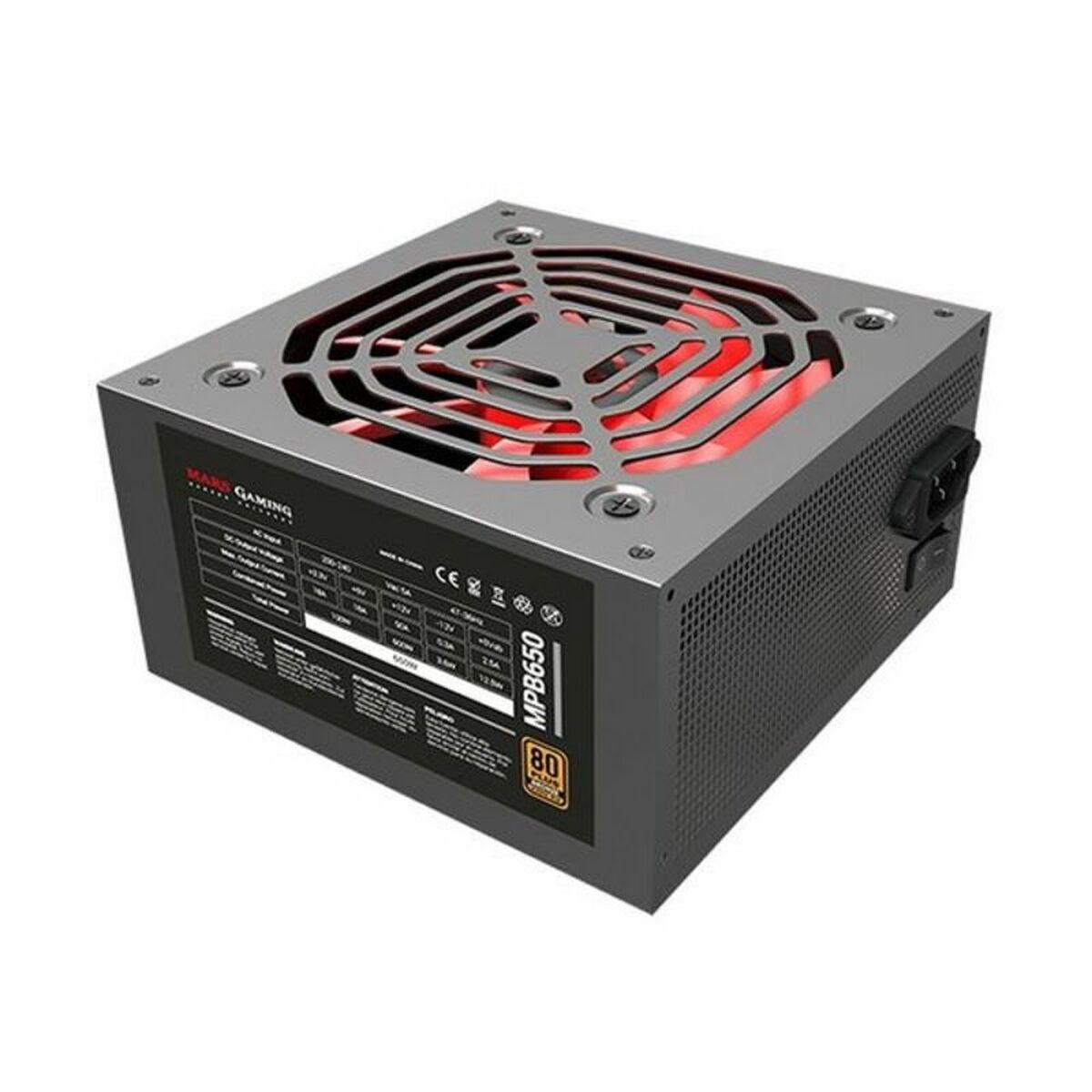 Fuente de Alimentación Mars Gaming MPB650 ATX 600 W 650 W 80 Plus Bronze