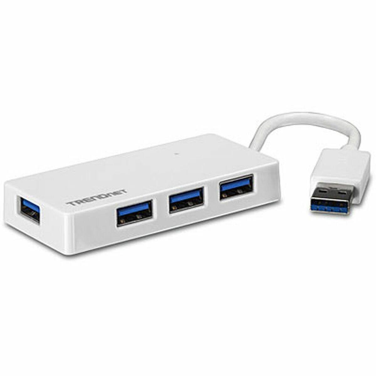 Hub USB Trendnet TU3-H4E Blanco
