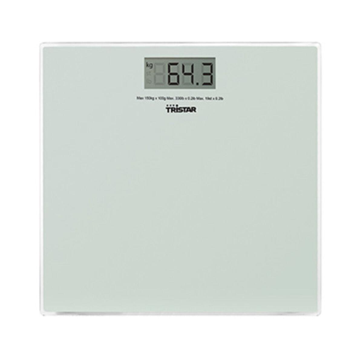 Báscula Digital de Baño Tristar WG-2419 Báscula Blanco Vidrio 150 kg 2 g