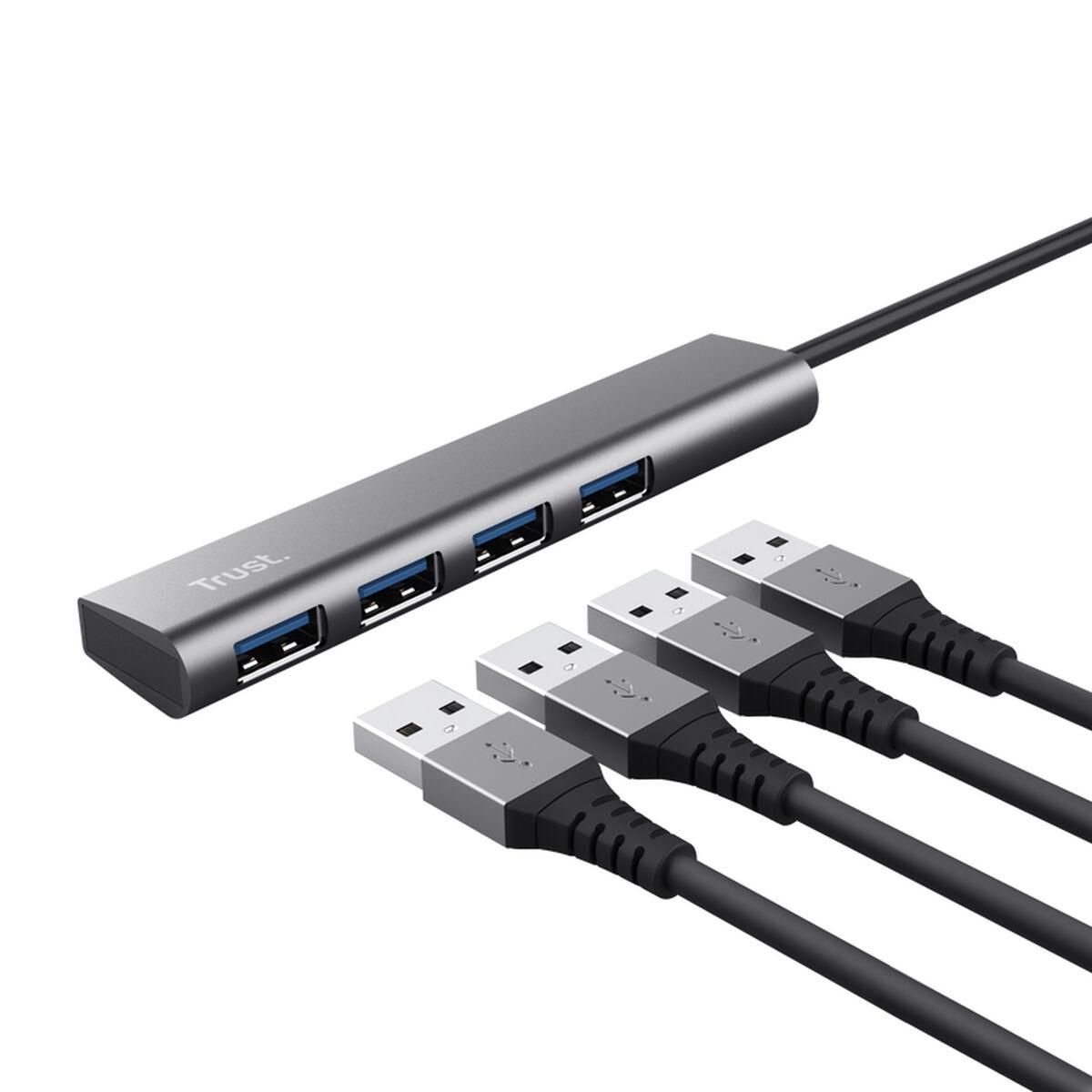 Hub USB Trust 24948 Gris (1 unidad)