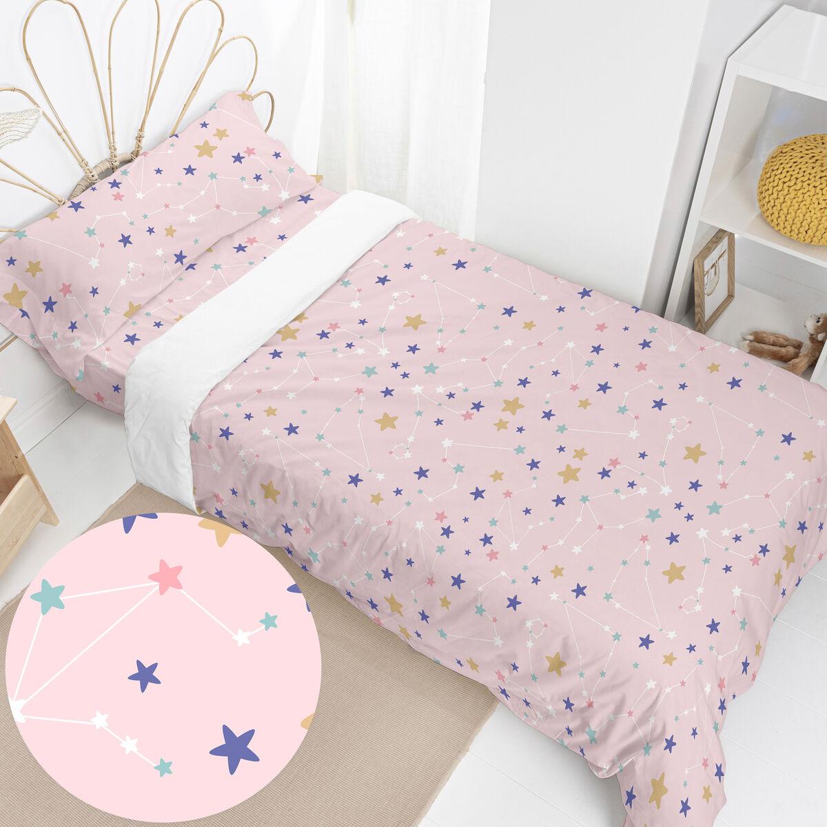 Juego de funda nórdica HappyFriday Mini Sky stars Multicolor Cama de 105 2 Piezas