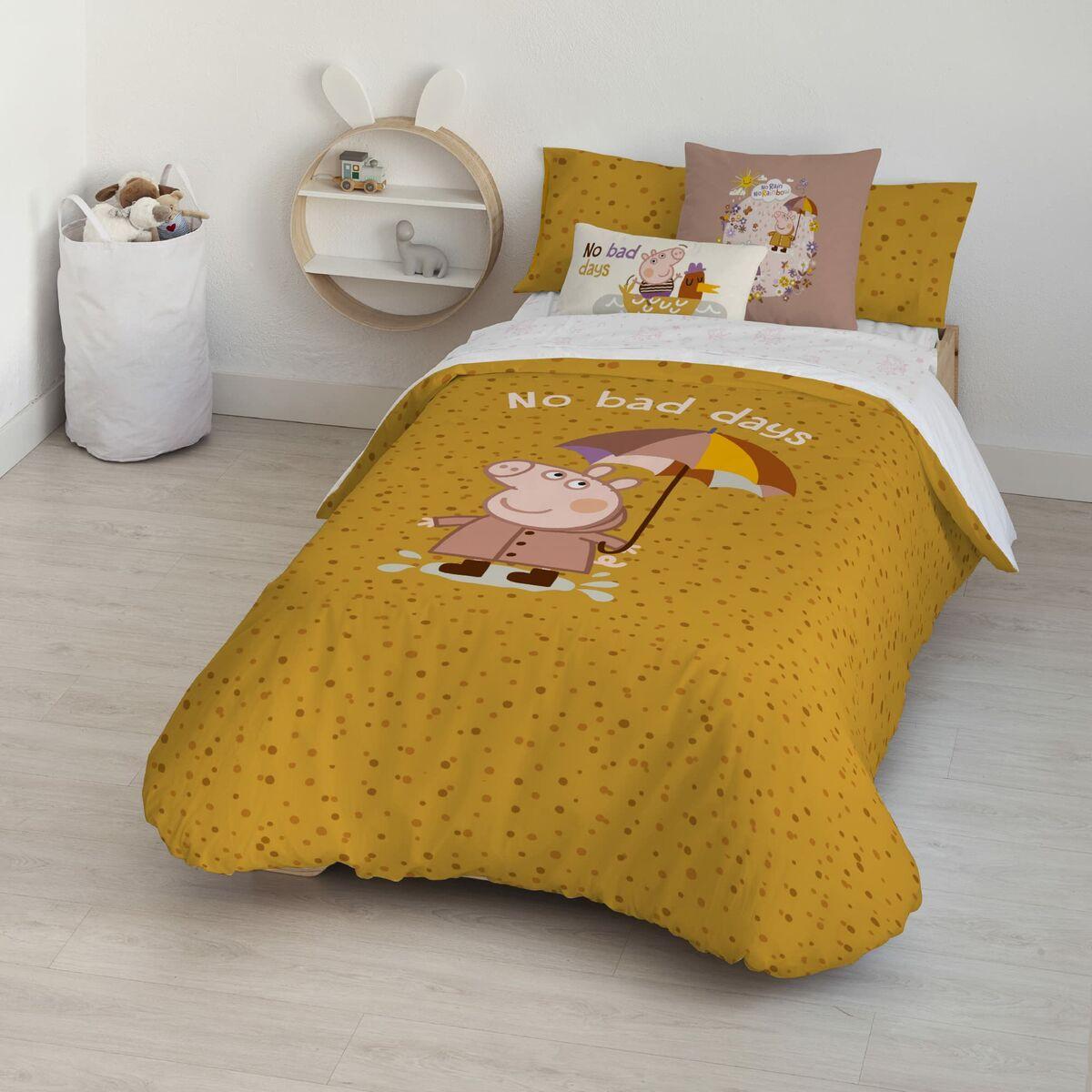 Funda Nórdica Peppa Pig No Bad Days Multicolor 175 Hilos 140 x 200 cm