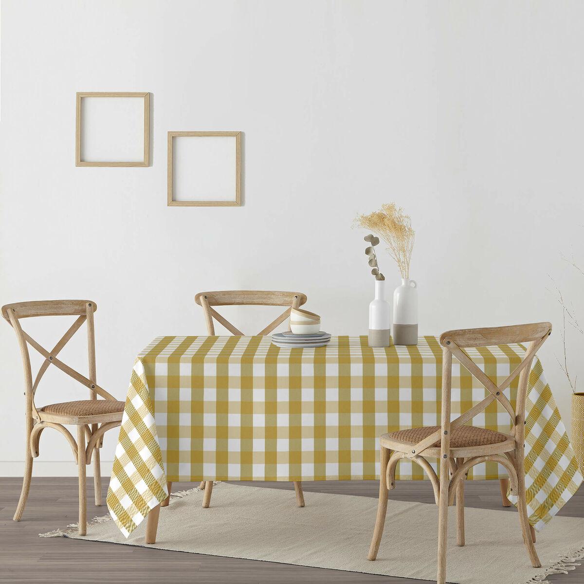 Mantel antimanchas Belum Cuadros Mostaza 250 x 150 cm