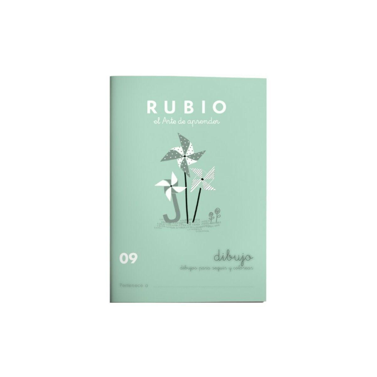 Cuaderno de Dibujo Rubio Nº09 A5 Español (10 Unidades)