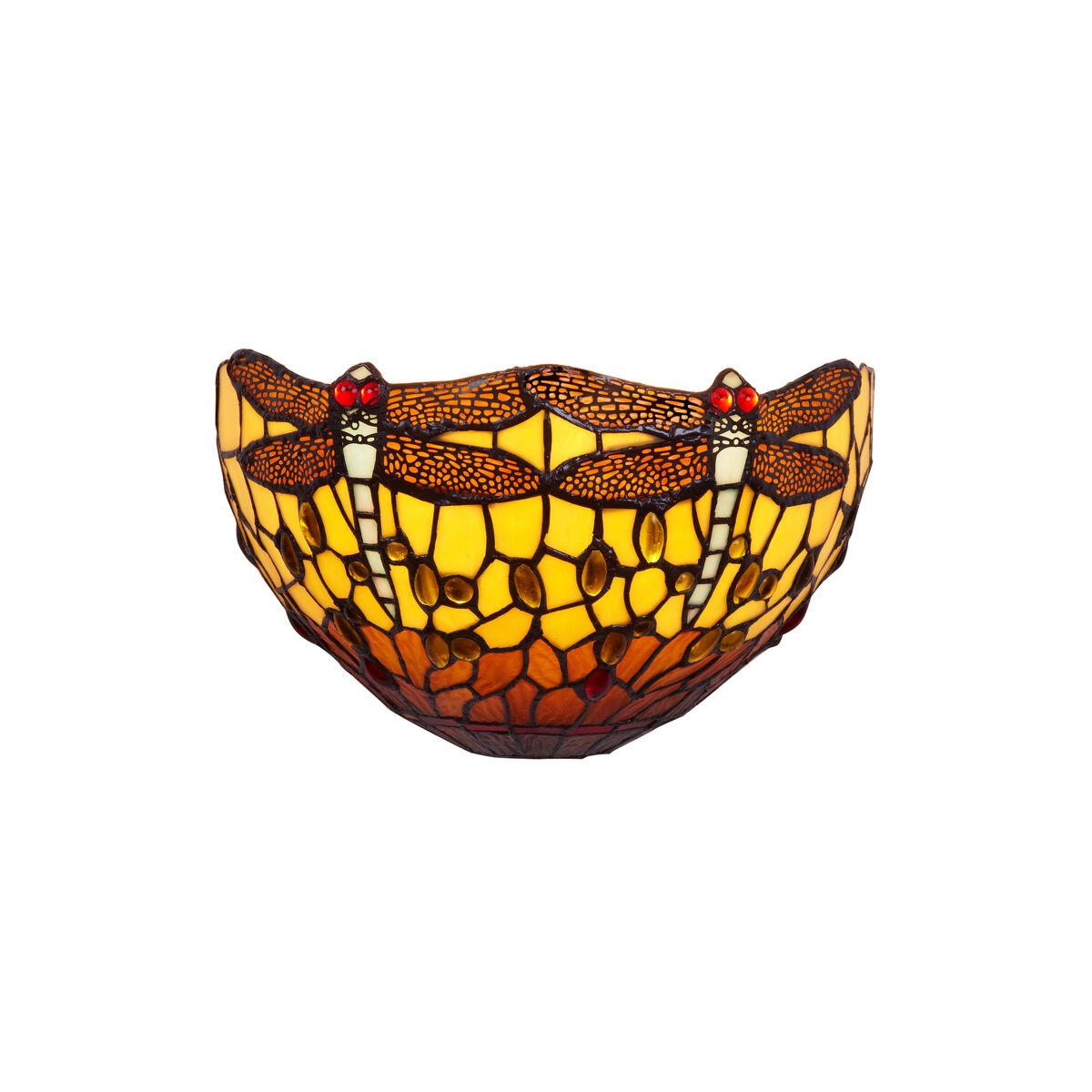 Aplique de Pared Viro Belle Amber Ambar Hierro 60 W 30 x 19 x 13 cm