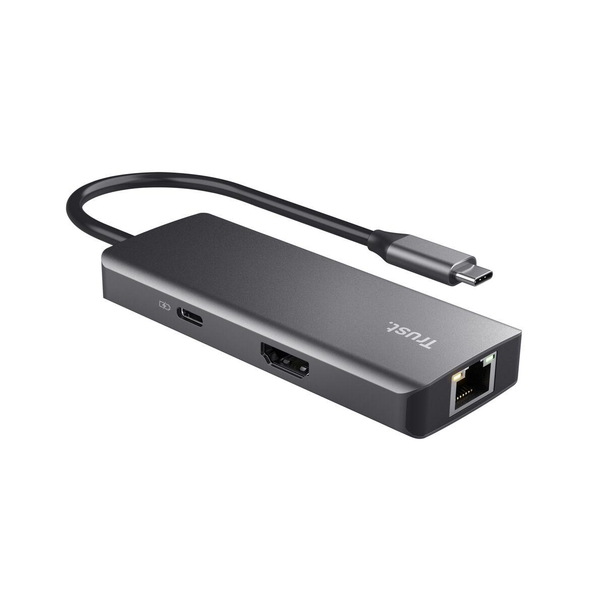 Hub USB Trust 24968 Plateado (1 unidad)