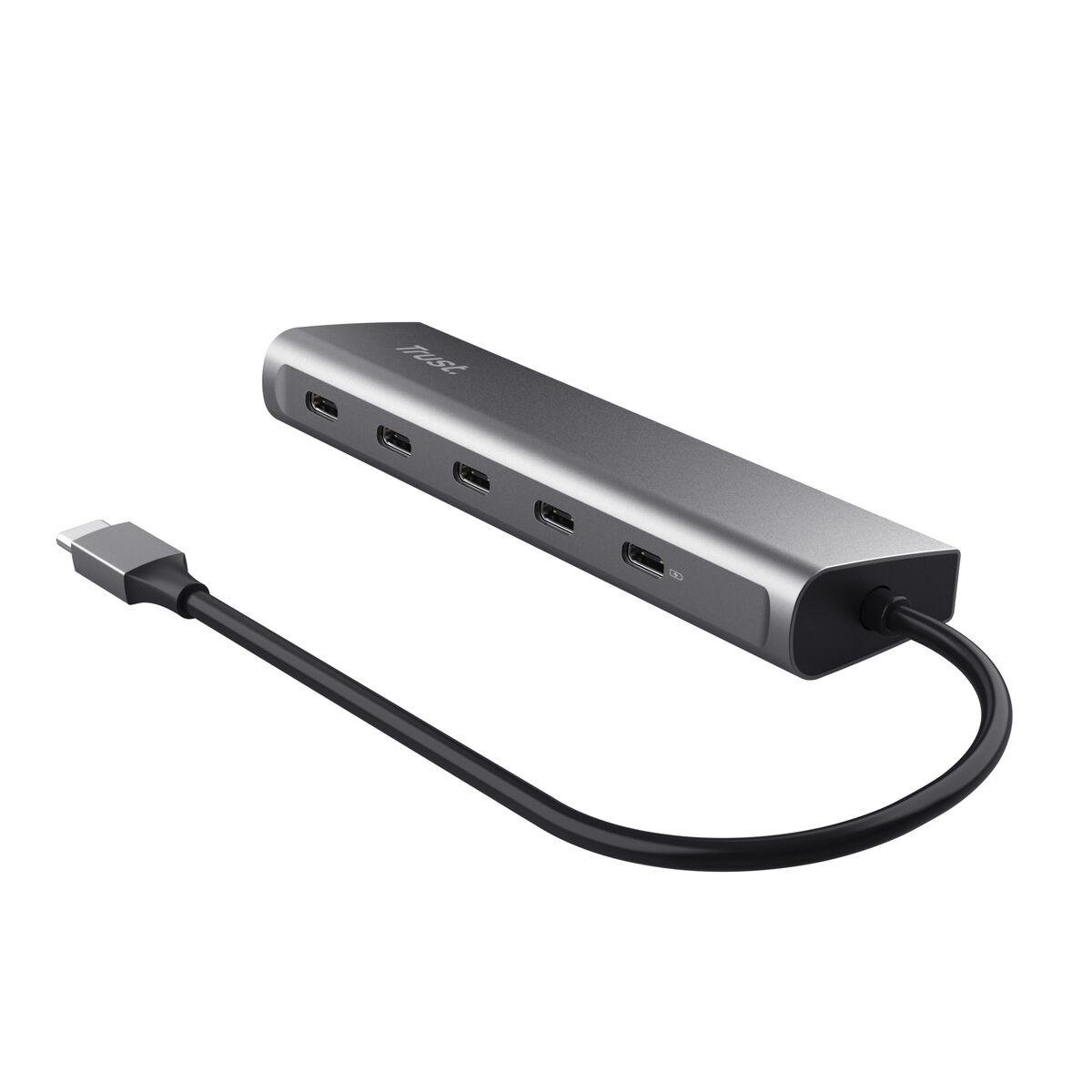 Hub USB Trust 25136 Plateado (1 unidad)