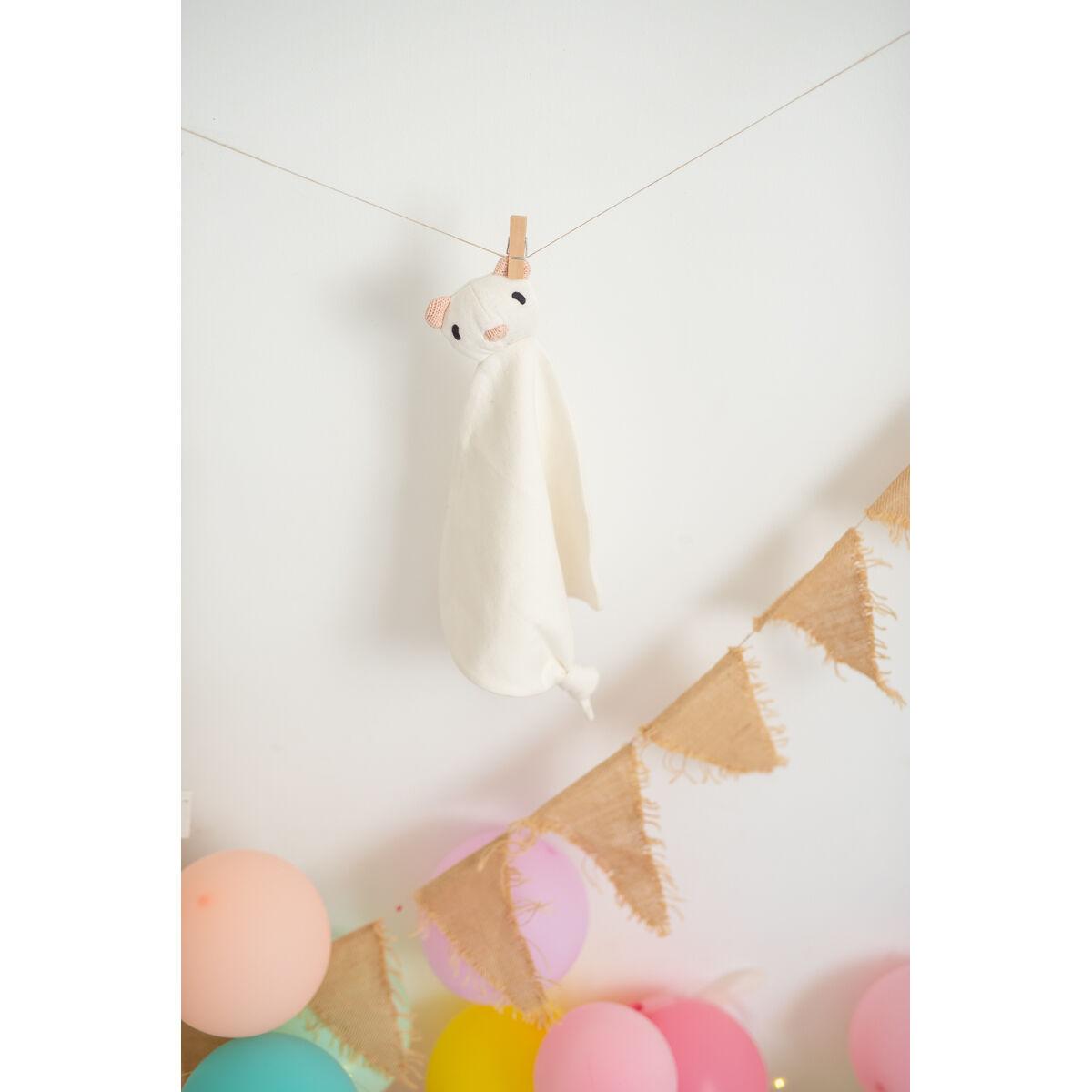 Doudou Crochetts Bebe Doudou Blanco Oso 39 x 1 x 28 cm