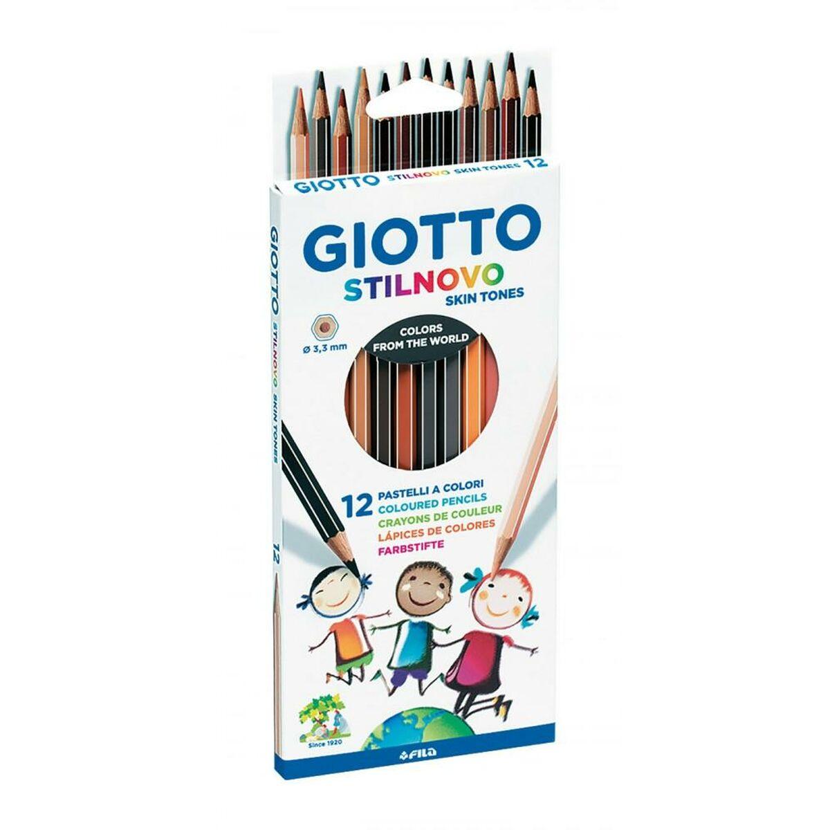 Lápices de colores Giotto Stilnovo Skin Tones Multicolor (10 Unidades)