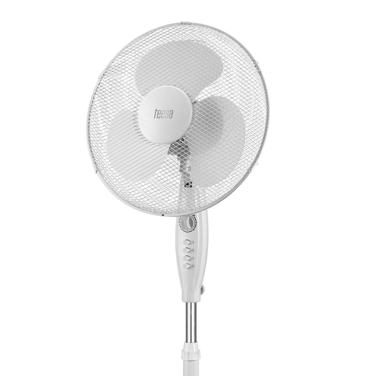 Ventilador de Pie TEESA TSA8021 Blanco 45 W