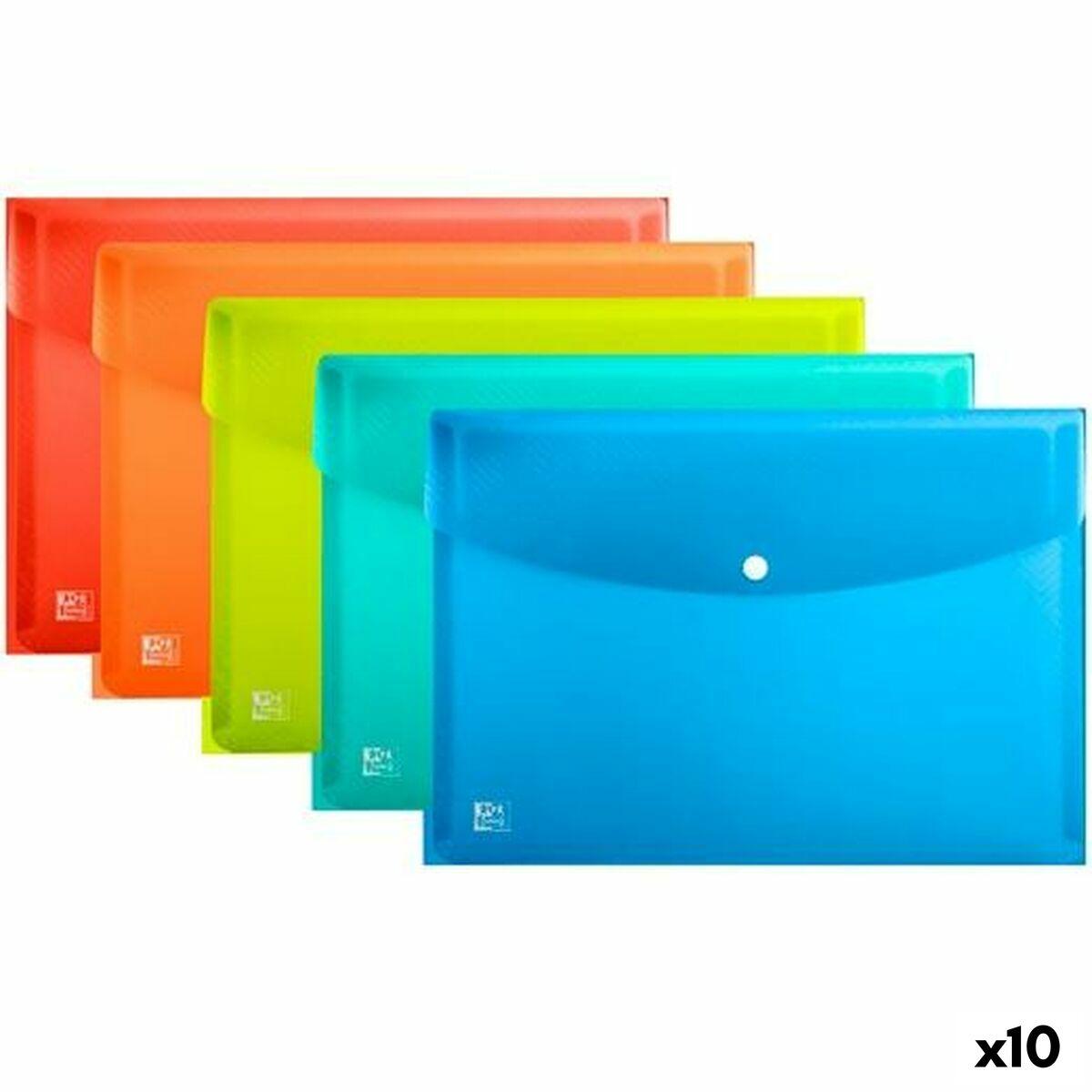 Carpeta Portafolios Oxford Urban Multicolor A3 Polipropileno Broche (10 Unidades)