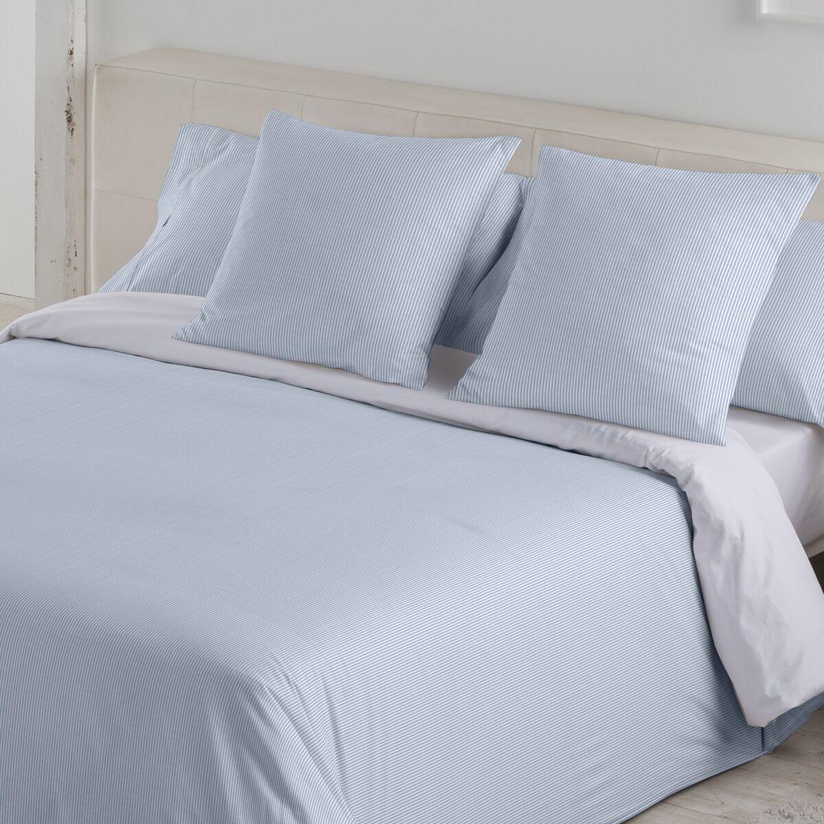 Juego de funda nórdica Alexandra House Living Greta Azul Cama de 180 3 Piezas