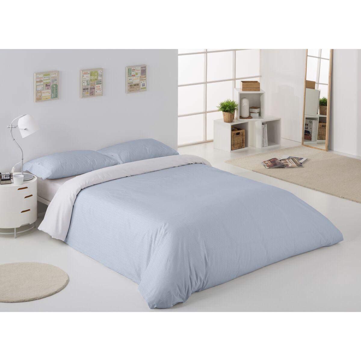 Juego de funda nórdica Alexandra House Living Greta Azul Cama de 180 3 Piezas