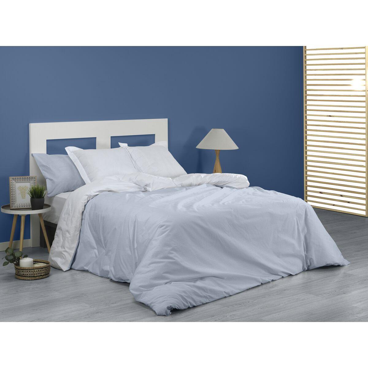 Juego de funda nórdica Alexandra House Living Greta Azul Cama de 180 3 Piezas