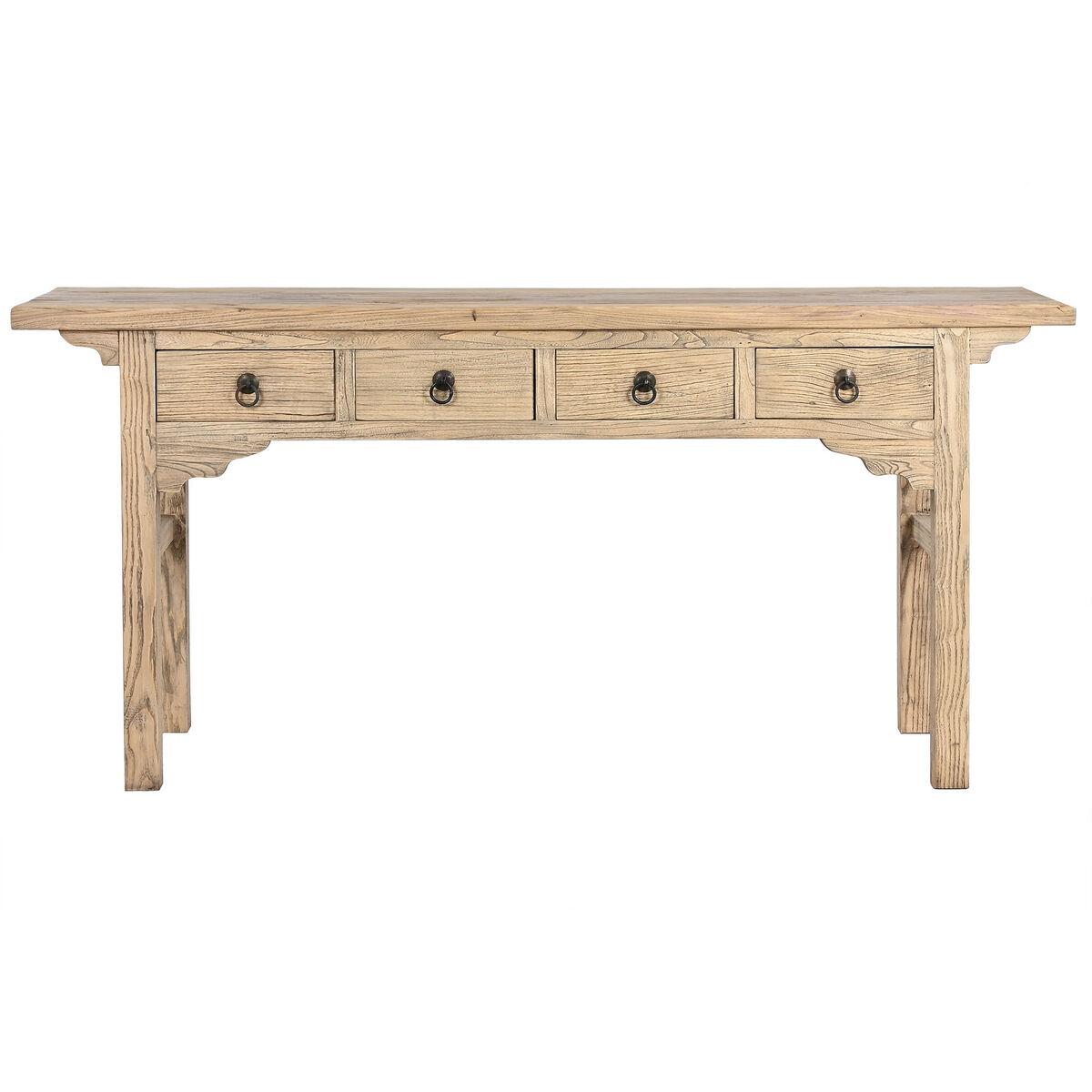 Consola Home ESPRIT Amarillo Madera de olmo 177 x 38 x 85 cm