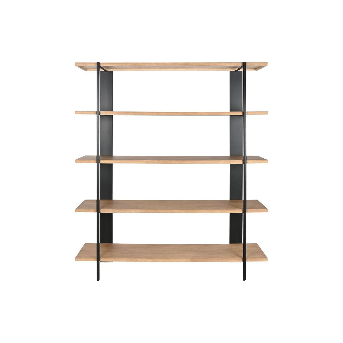 Estantería Home ESPRIT Negro Metal Abeto 160 x 42,5 x 190 cm