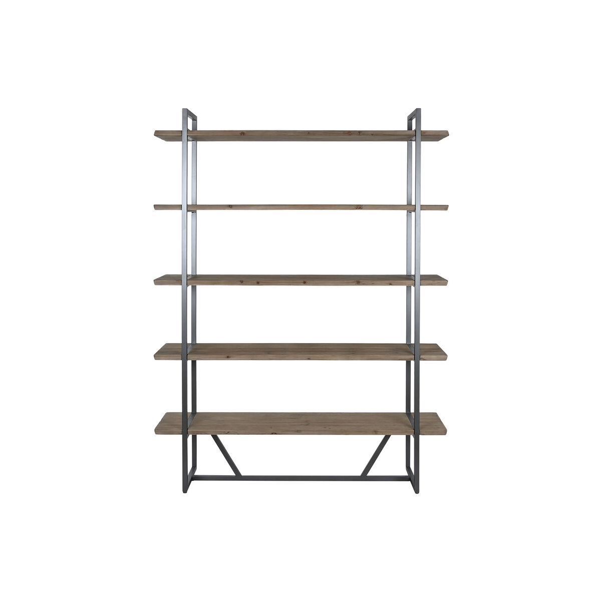 Estantería Home ESPRIT Negro Metal Abeto 148 x 36,5 x 200 cm
