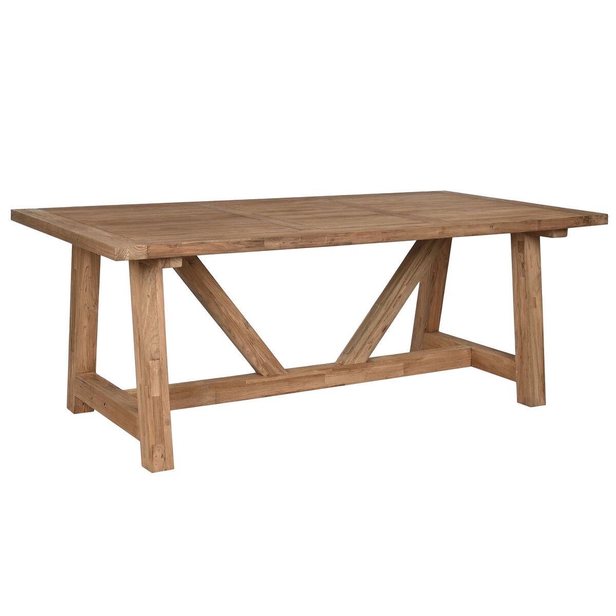 Mesa de Comedor Home ESPRIT Natural madera de teca 200 x 100 x 75 cm