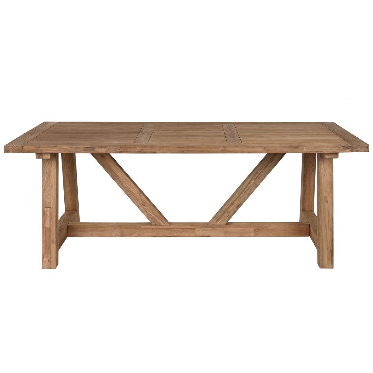 Mesa de Comedor Home ESPRIT Natural madera de teca 200 x 100 x 75 cm