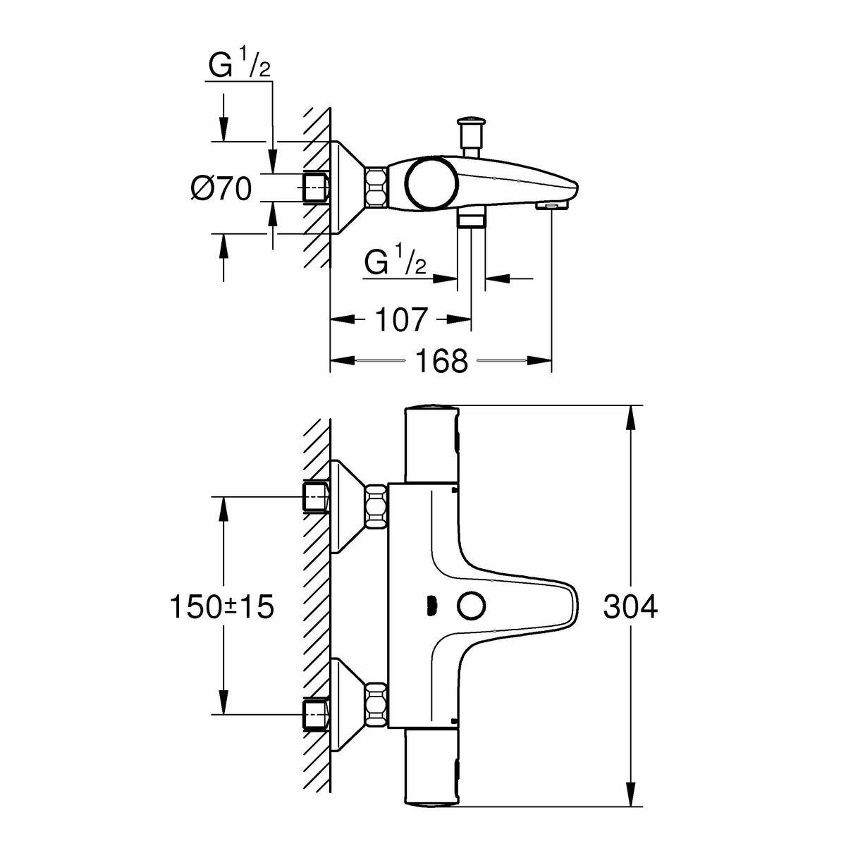 Grifo Bimando Grohe Latón