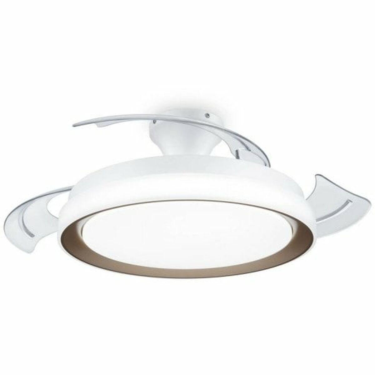 Ventilador de Techo con Luz Philips Blanco Dorado