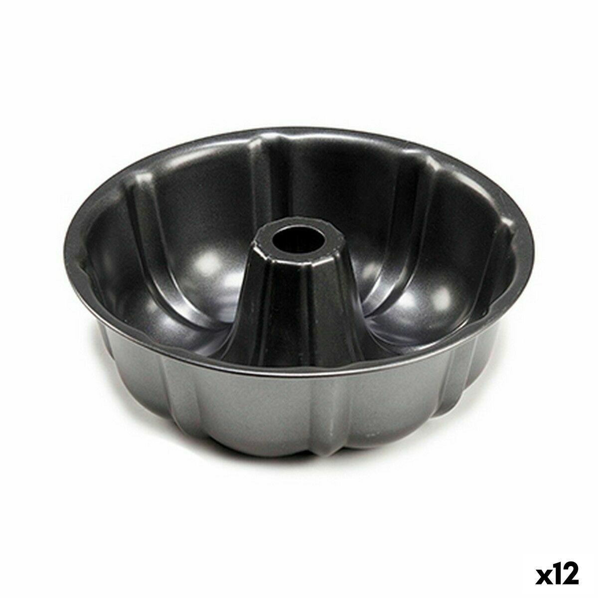 Molde para Tartas Kinvara CK62863-17 Gris oscuro Metal Acero al carbono 25,4 x 8 x 25,4 cm (12 Unidades)