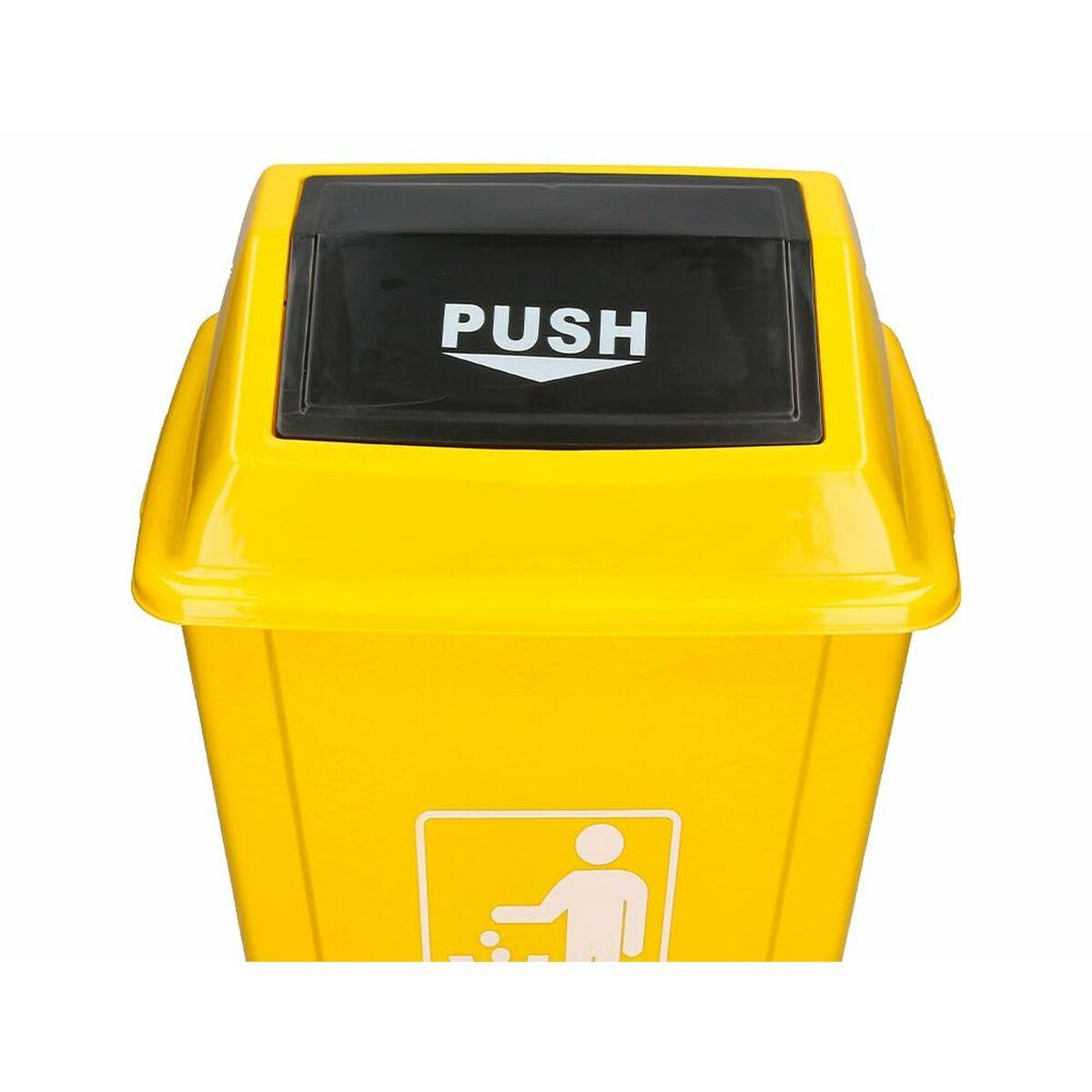 Papelera Q-Connect KF10062 Amarillo Plástico 58 L
