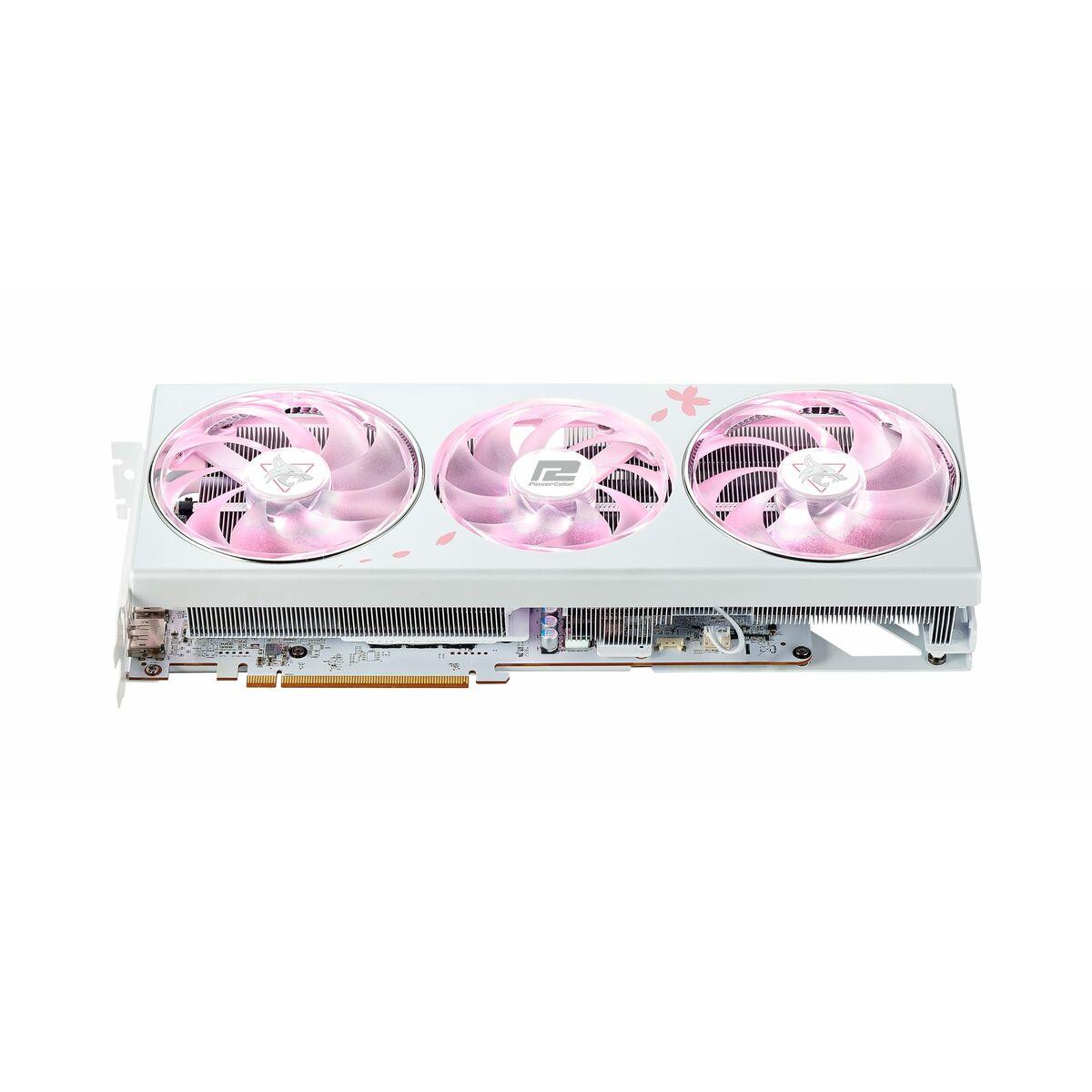 Tarjeta Gráfica Powercolor RX7800XT 16G-L/OC/SAKURA AMD RADEON RX 7800 XT 16 GB GDDR6