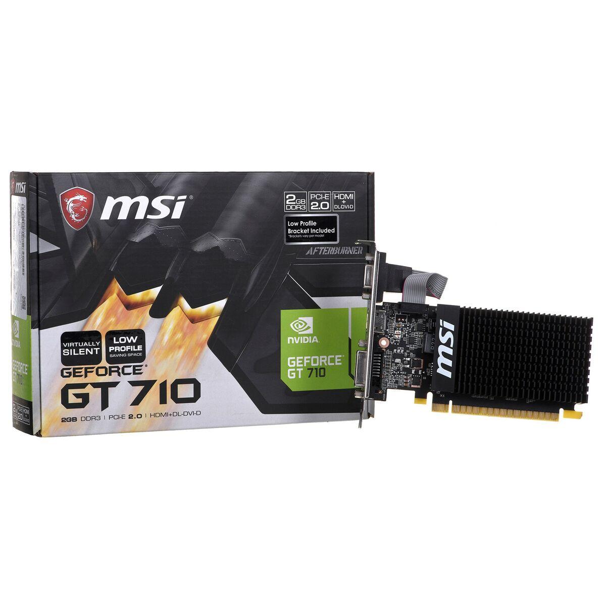 Tarjeta Gráfica MSI GT 710 2GD3H LP 2 GB GDDR3