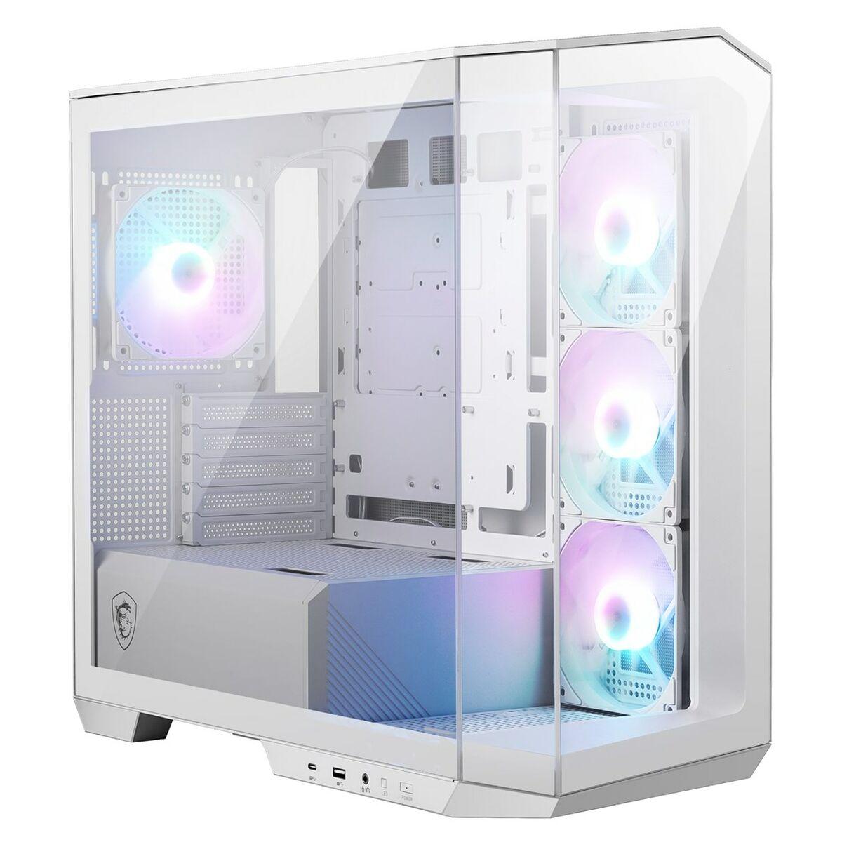 Caja Semitorre ATX MSI MAG PANO M100R PZ Blanco Multicolor