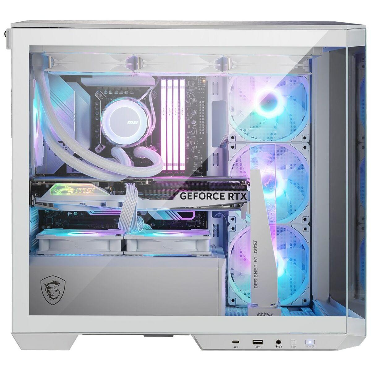Caja Semitorre ATX MSI MAG PANO M100R PZ Blanco Multicolor
