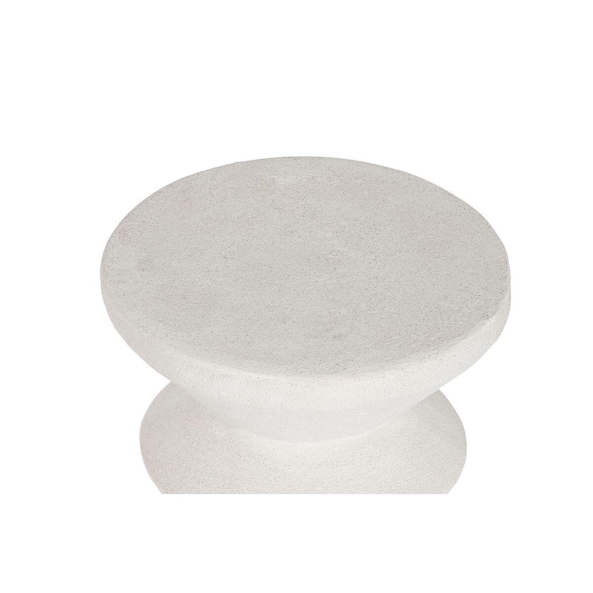 Mesita Auxiliar Home ESPRIT Blanco Resina 31 x 31 x 45 cm