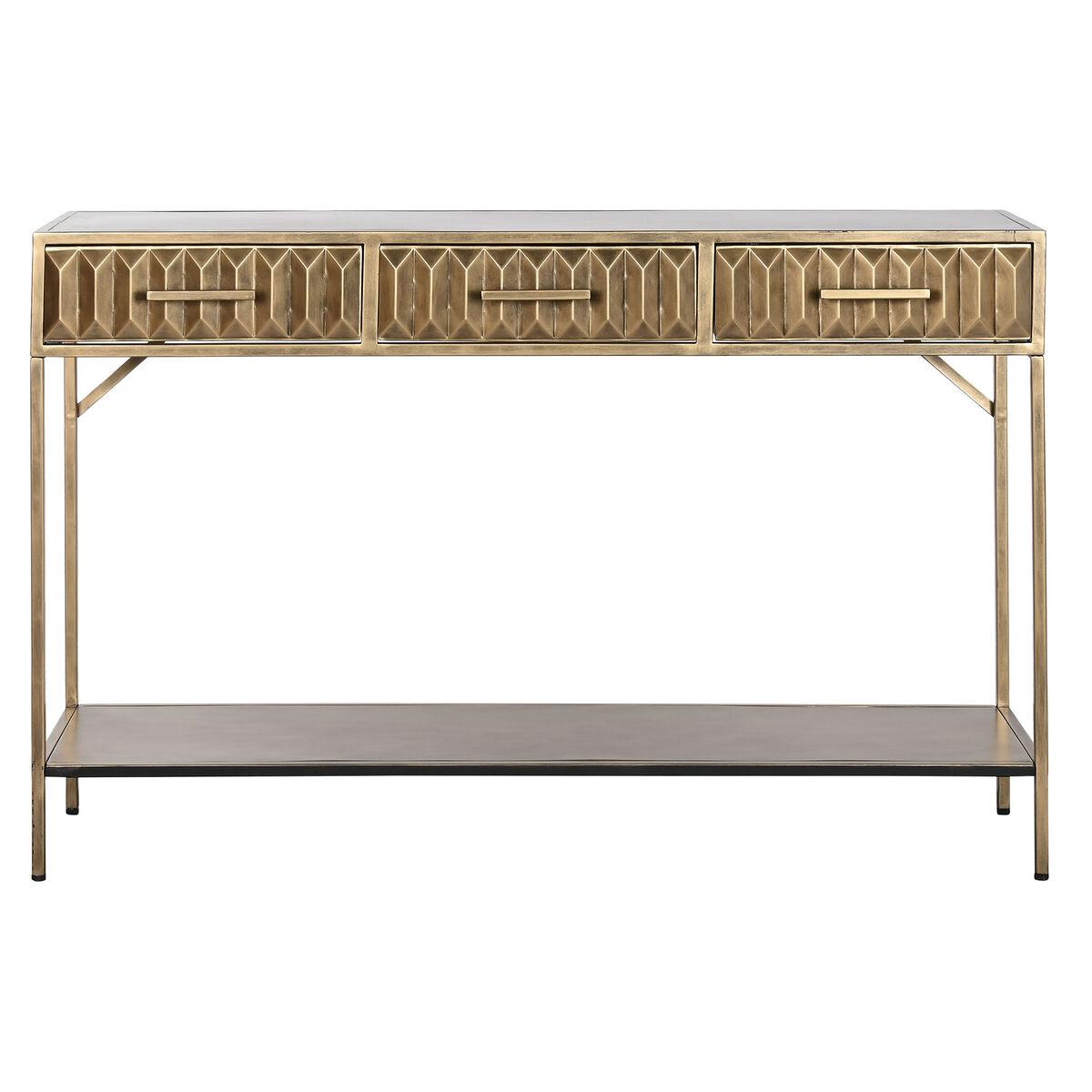 Consola Home ESPRIT Amarillo Dorado Metal 124 x 37 x 79,5 cm