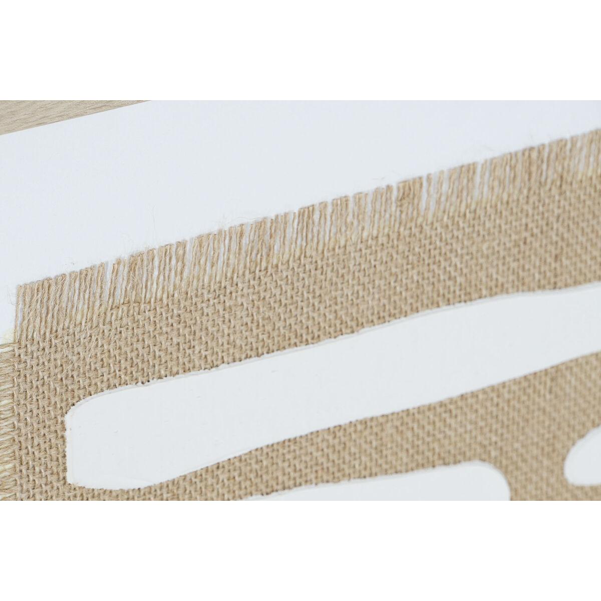 Cuadro Home ESPRIT Blanco Beige Abstracto Escandinavo 52,7 x 2,5 x 72,5 cm (2 Unidades)