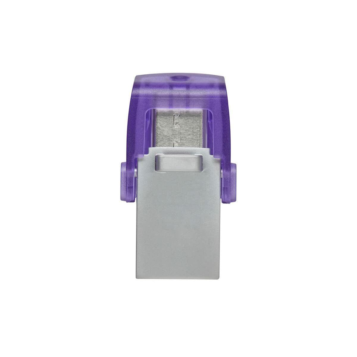 Memoria USB Kingston microDuo 3C Violeta Acero 256 GB (1 unidad)