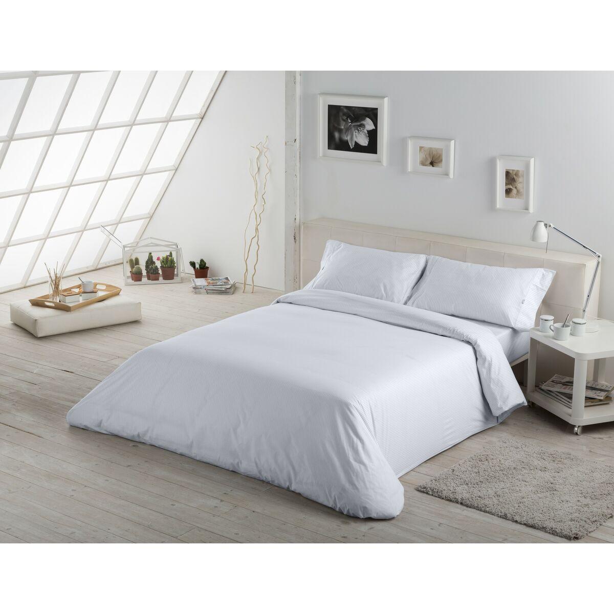 Juego de funda nórdica Alexandra House Living Blanco Cama de 180 4 Piezas