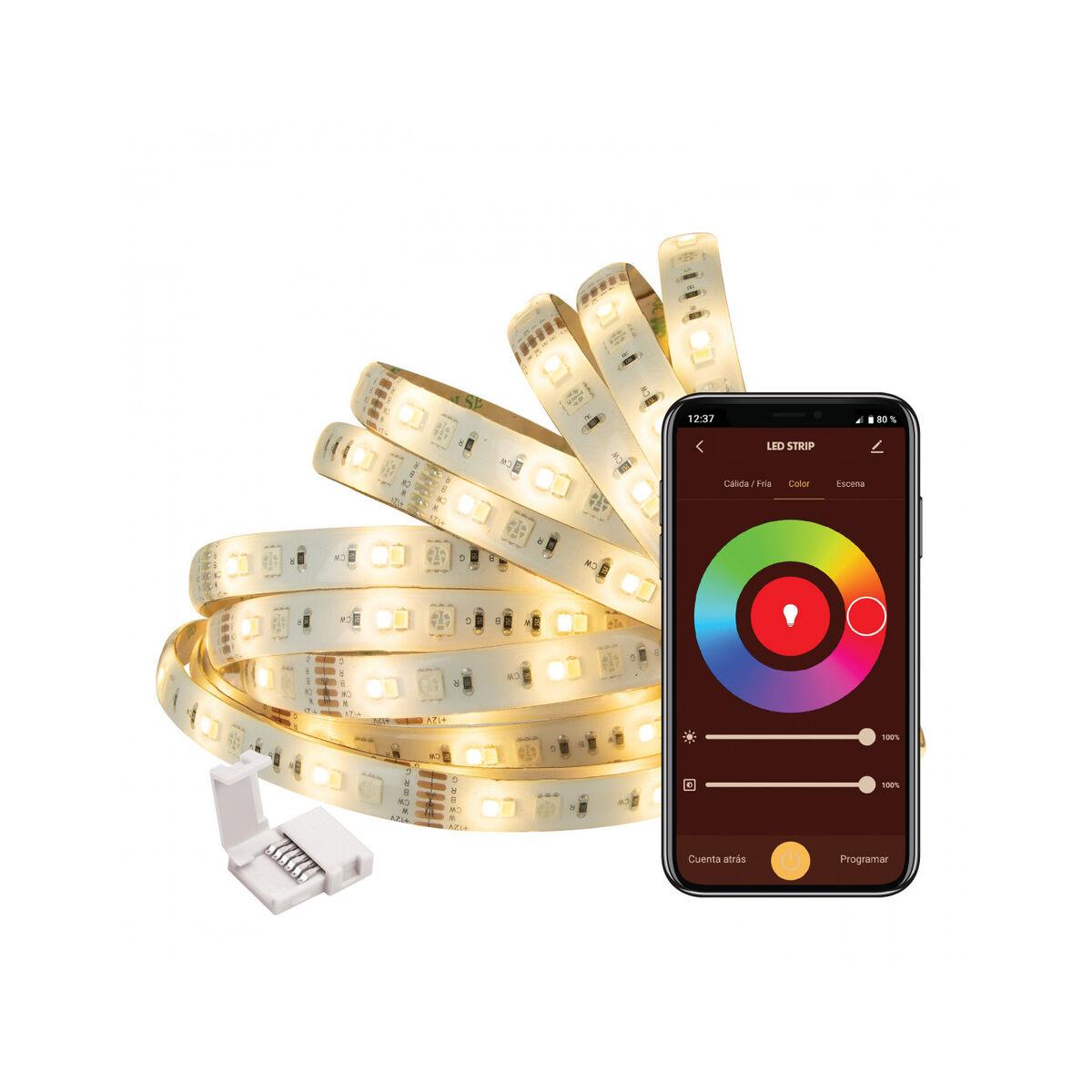 Tiras LED Muvit MIOLST002 5 m Negro Multicolor Dorado F