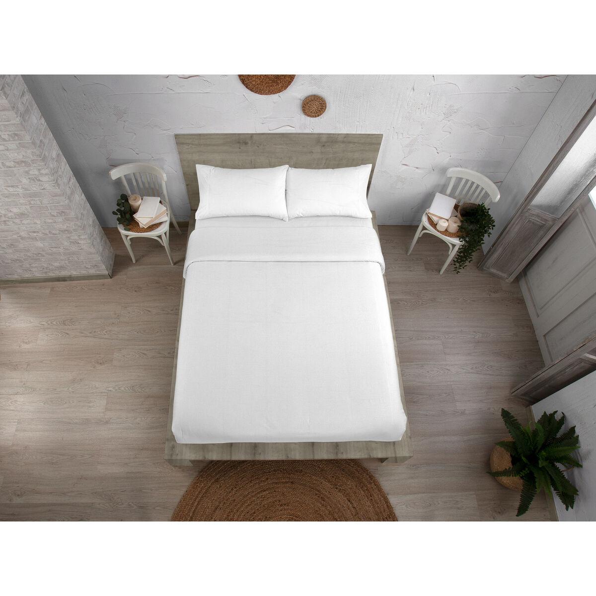 Juego de funda nórdica Alexandra House Living Qutun Blanco Cama de 200 4 Piezas