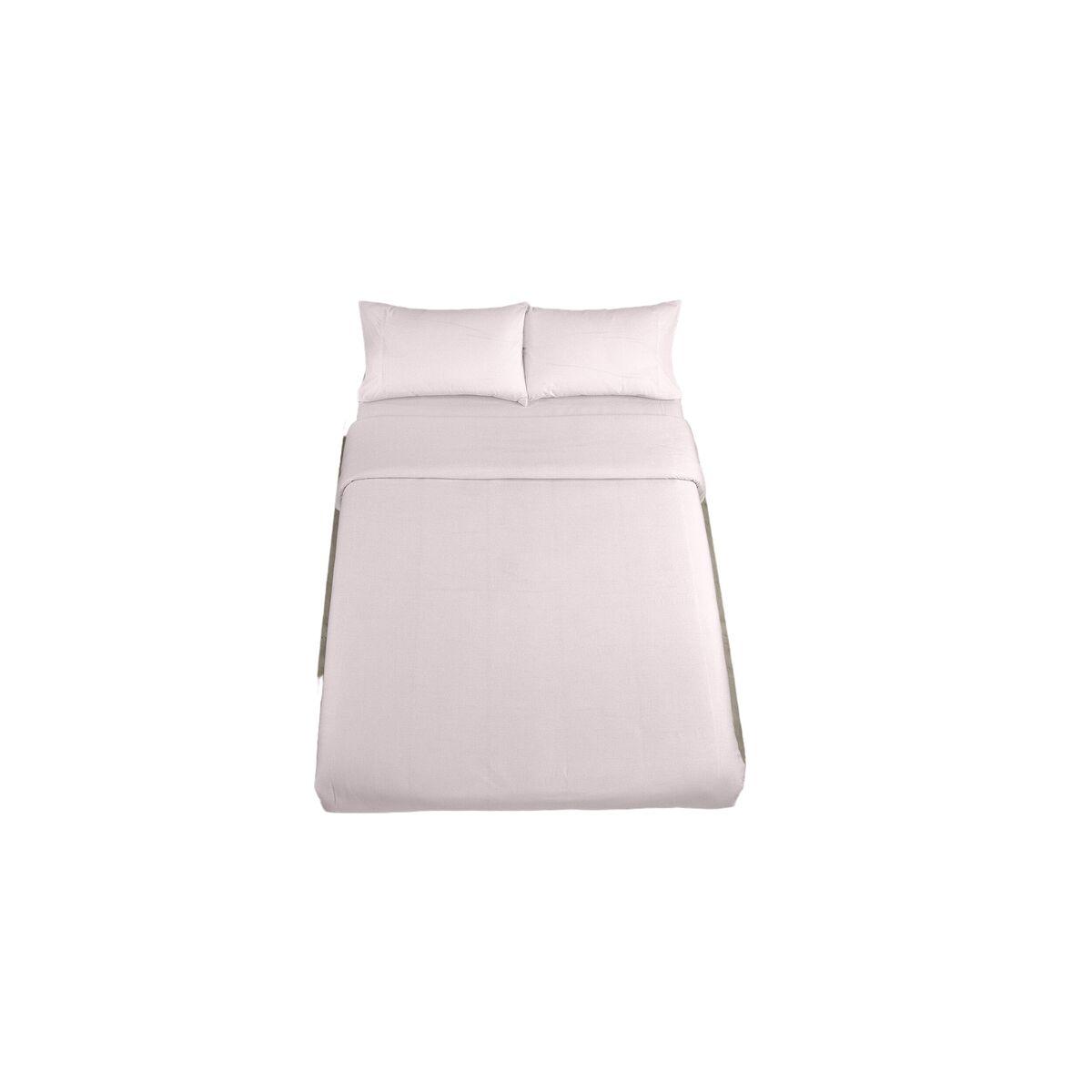 Juego de funda nórdica Alexandra House Living Qutun Rosa Cama de 105 3 Piezas