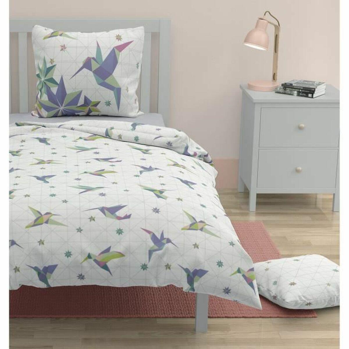 Juego de funda nórdica Roupillon Birdie Azul 140 x 200 cm 2 Piezas