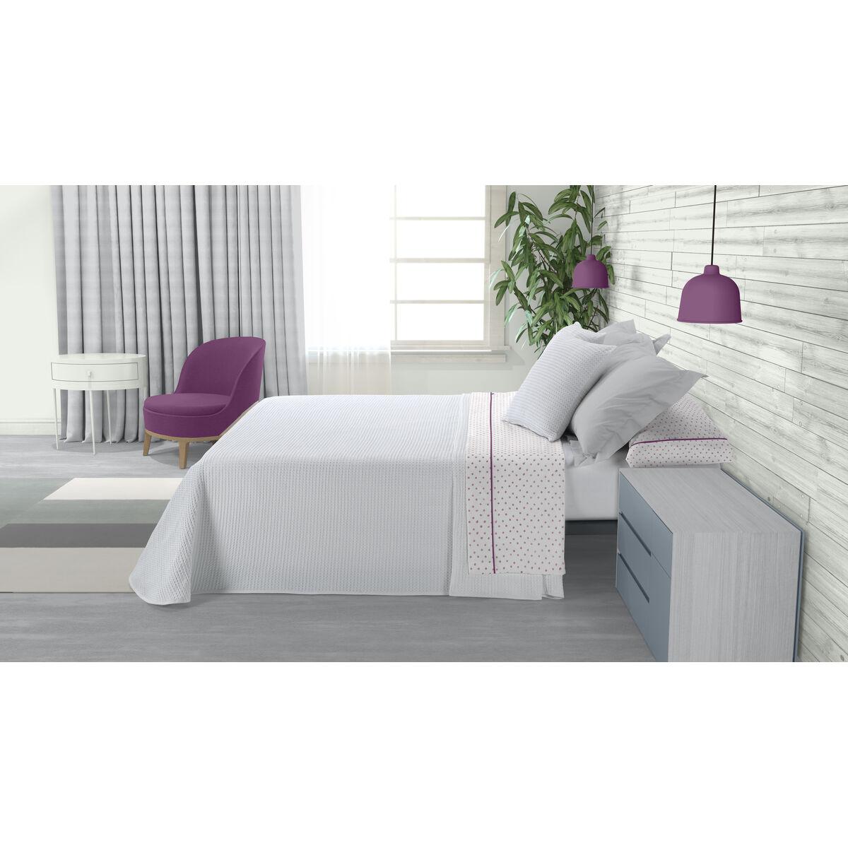 Colcha Alexandra House Living Banús Blanco 235 x 290 cm (3 Piezas)