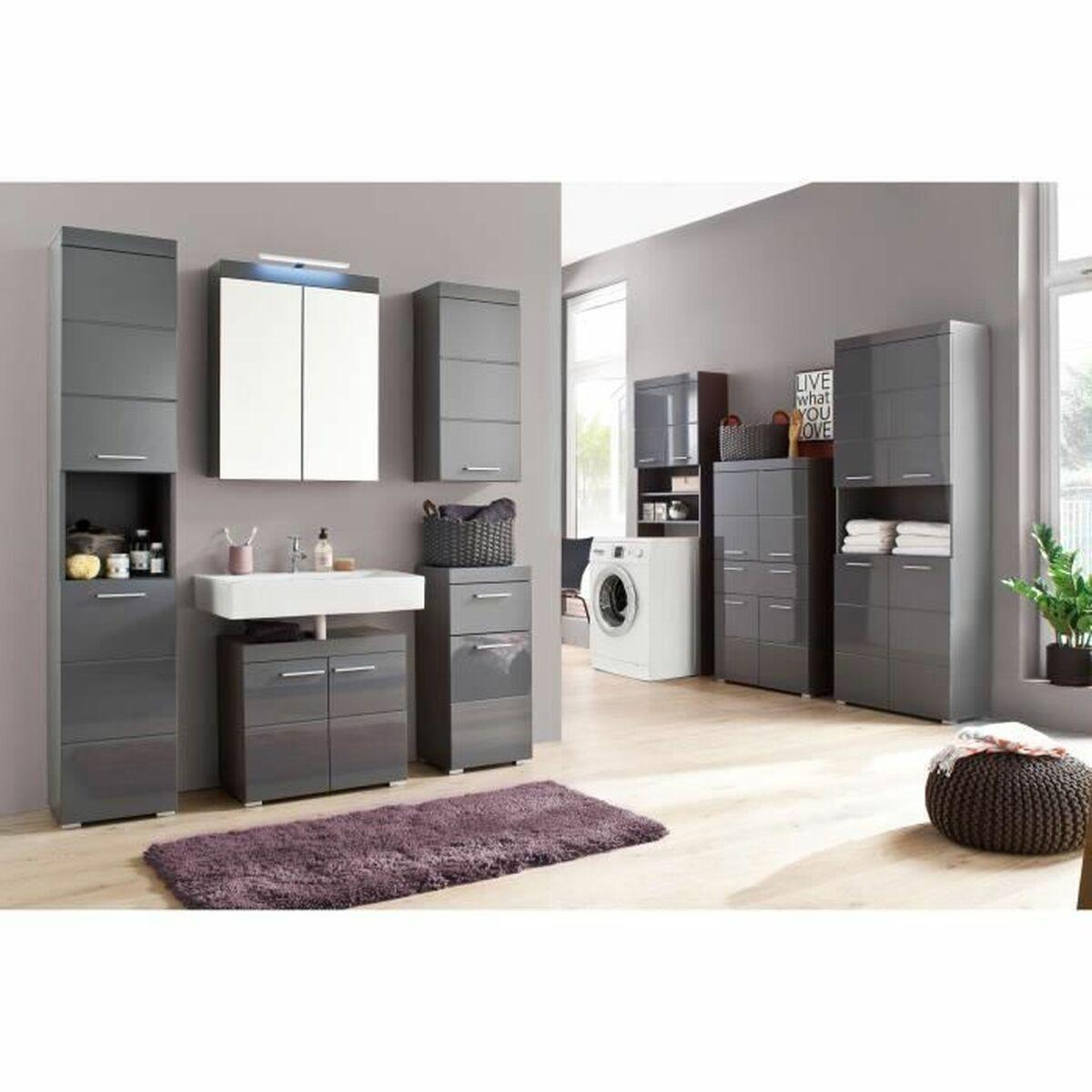 Estantería de Baño Trendteam Amanda Gris 37 x 77 x 23 cm