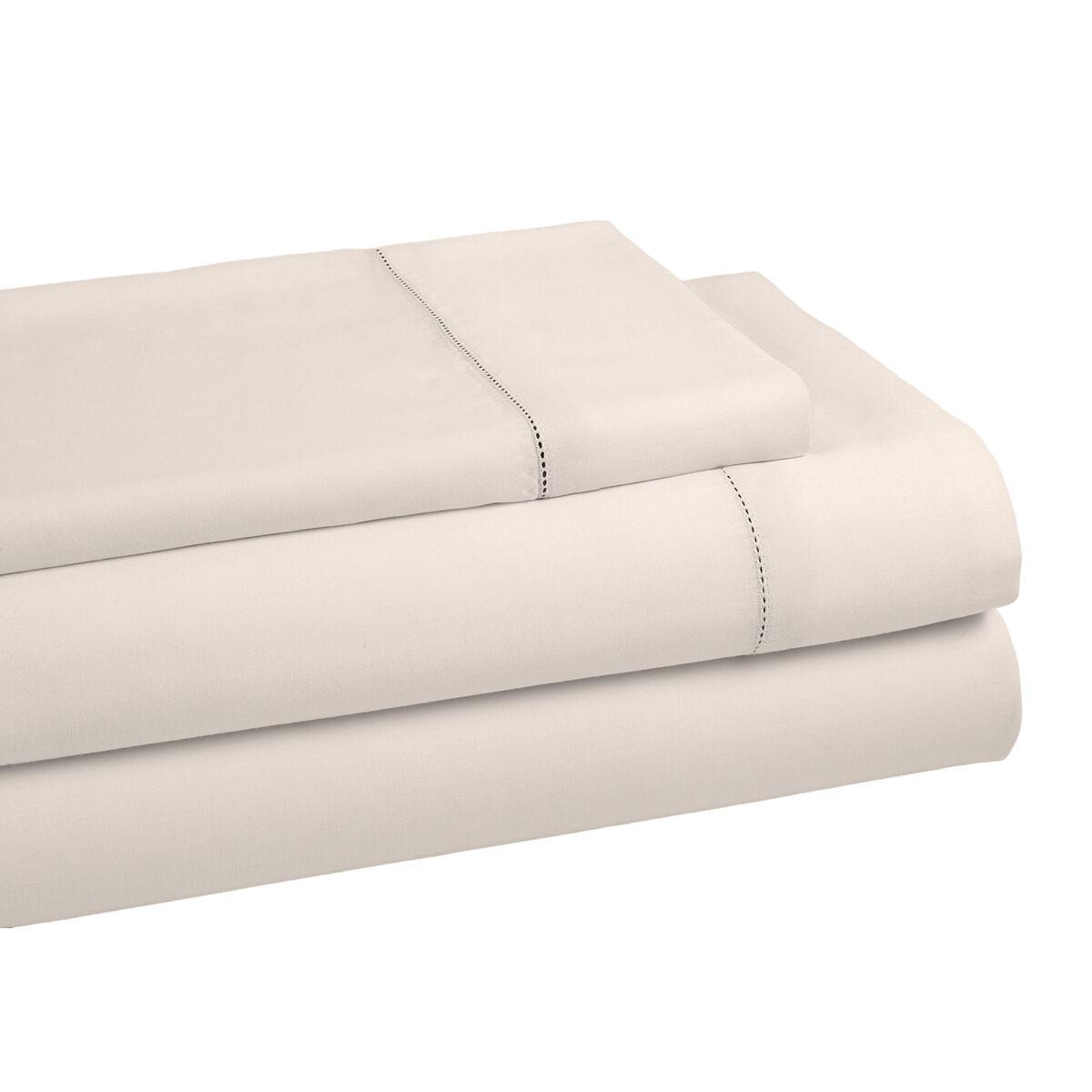 Juego de Sábanas Alexandra House Living QUTUN Natural Cama de 90 3 Piezas