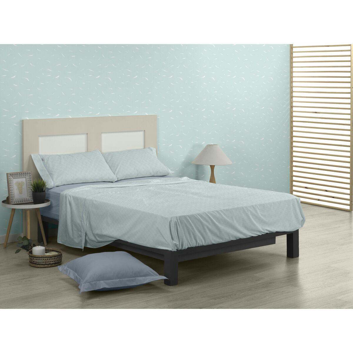 Juego de Sábanas Alexandra House Living Estelia Verde suave Cama de 180 4 Piezas